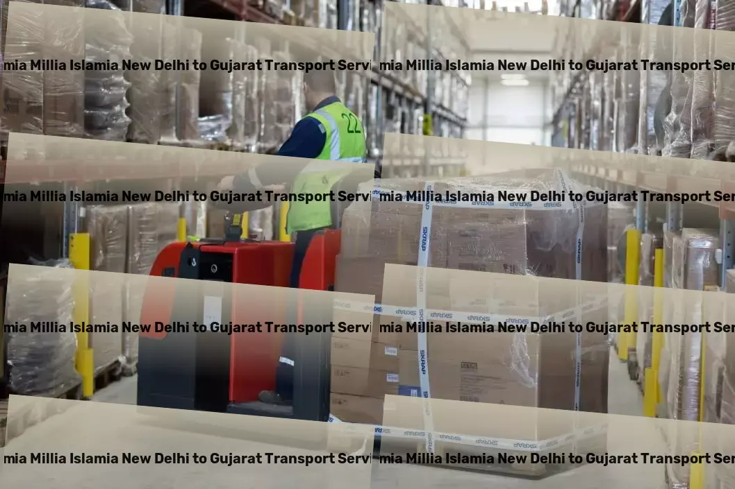 Jamia Millia Islamia New Delhi to Gujarat Part Load Transport Travel solutions that adapt to your lifestyle needs! - Custom freight operations