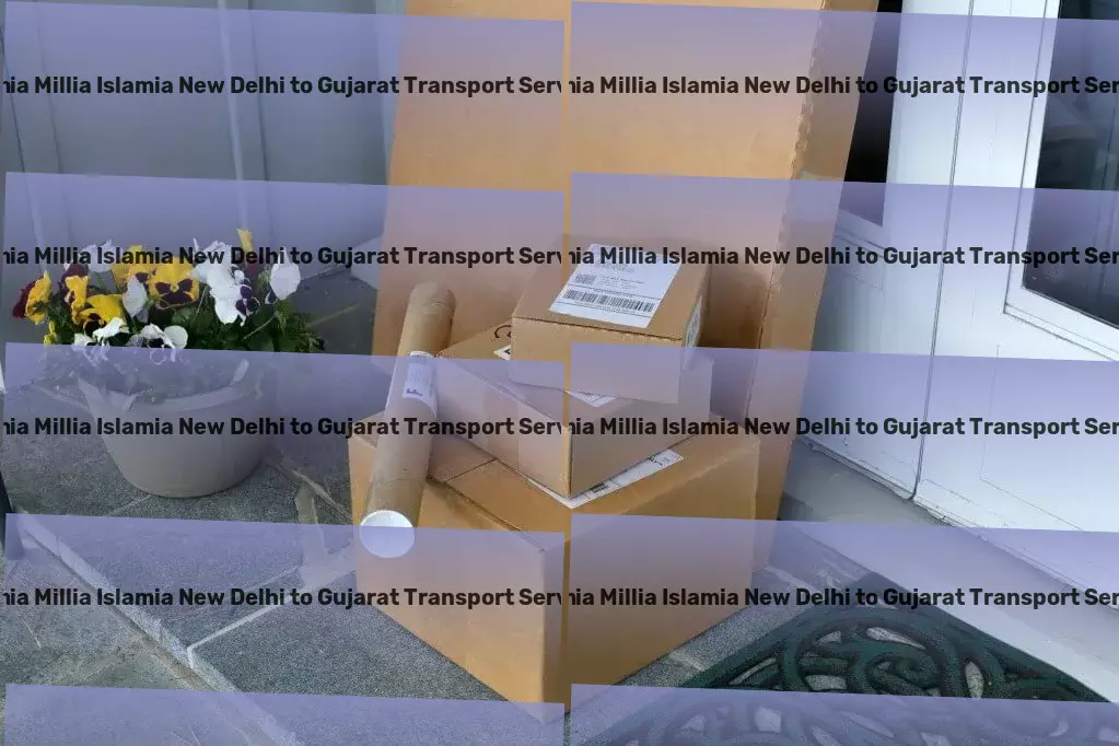 Jamia Millia Islamia New Delhi to Gujarat Part Load Transport High-speed cargo forwarding